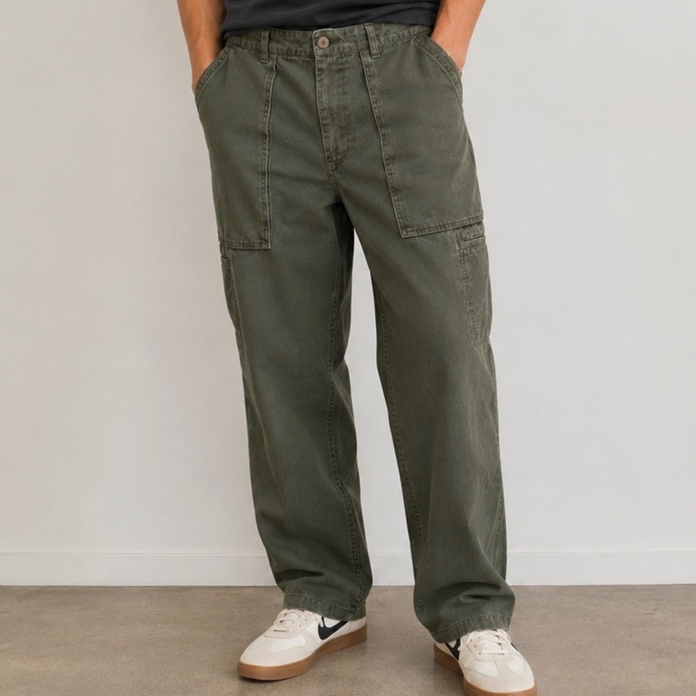 Mode of One Men's Olive Green Carpenter Utility Pants Size 34 Workwear